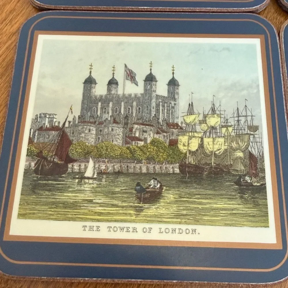 Vintage English Life cork coasters